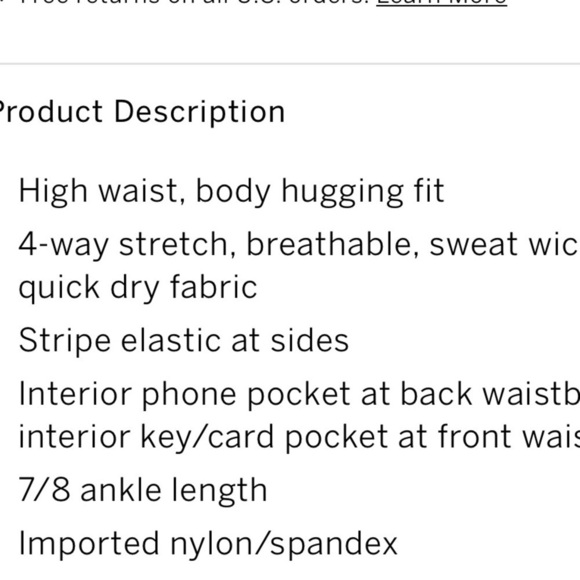 Victoria's secret Pnk Ultimate Stripe Trim Legging - Picture 5 of 5